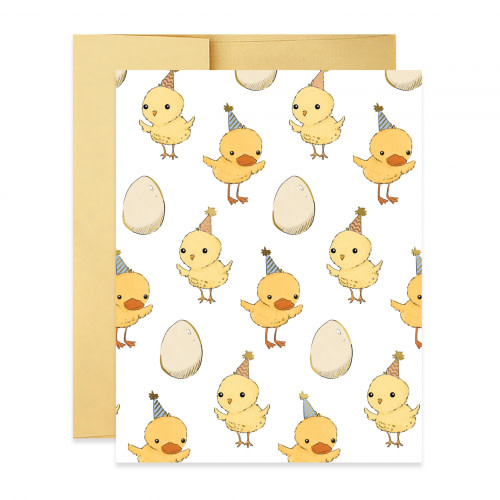 Birthday Card - Baby Chick Baby Duck