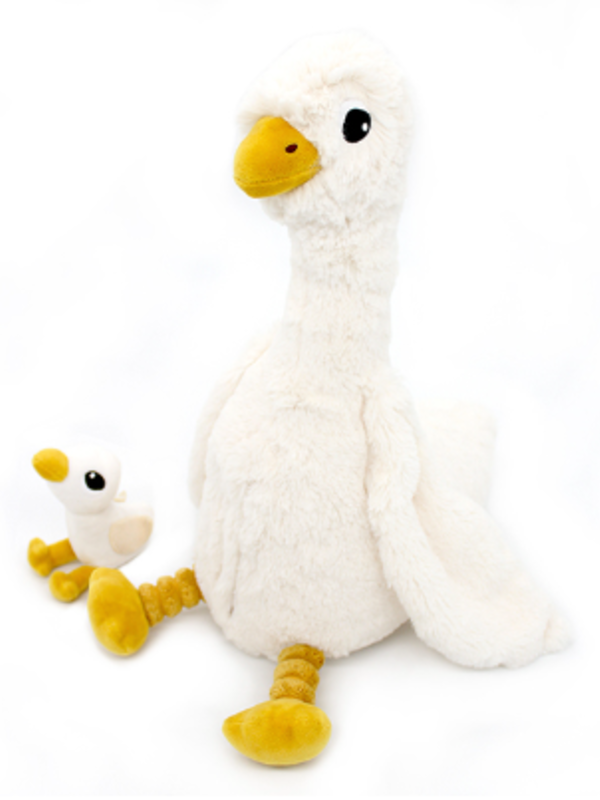 Les PTiPoToS Jebongou the Goose Mom & Baby Plush