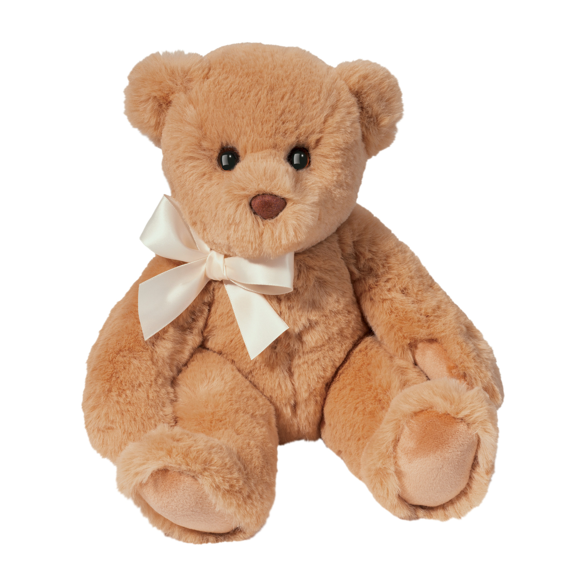 Small Graham Golden Bear with Ribbon