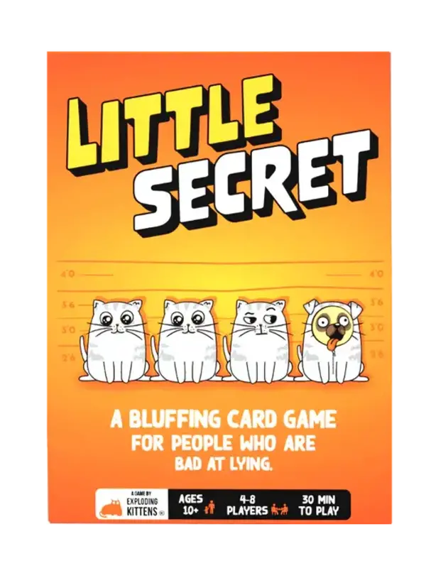 Exploding Kittens Little Secret Bluffing Card Game