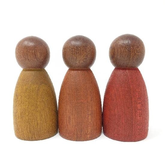 Wood Dark  Warm Colour Nins 3pc Grapat