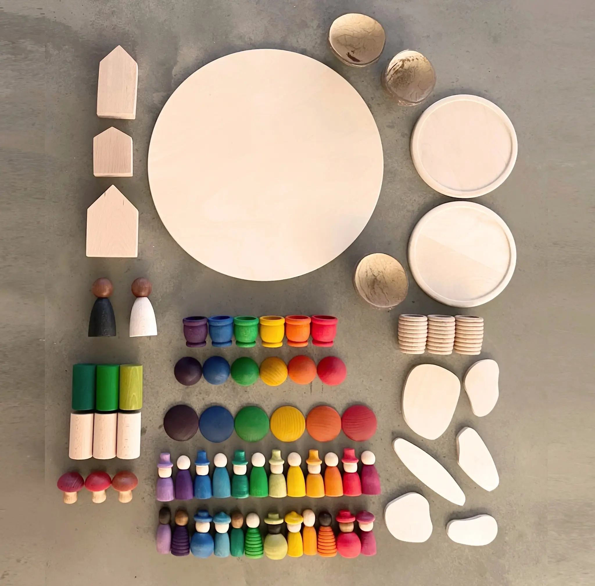 Grapat Education Set - Small Worlds of Colour Loose Parts