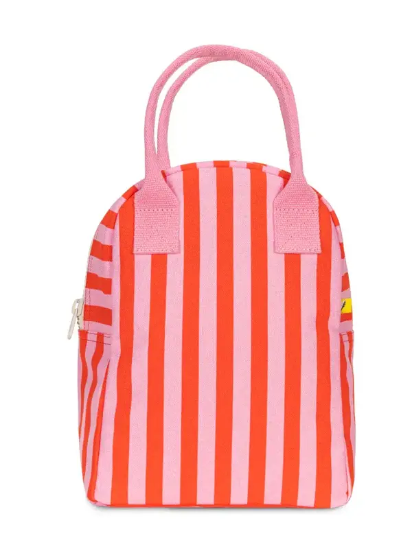 fluf fluf Zipper Lunch Bag pink/poppy awning