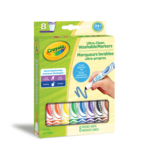 Crayola Ultra Clean Washable Markers Gumball Nib 8pc