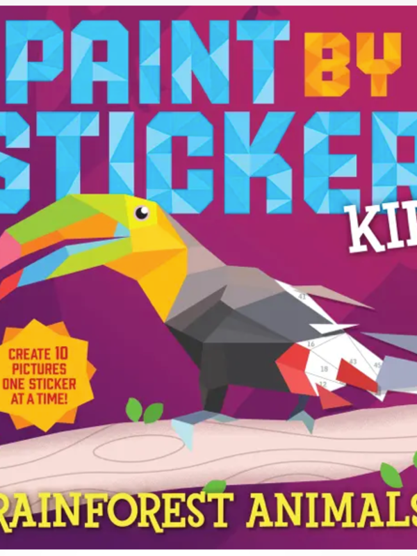 Workman Paint by Sticker Kids Rainforest Animals