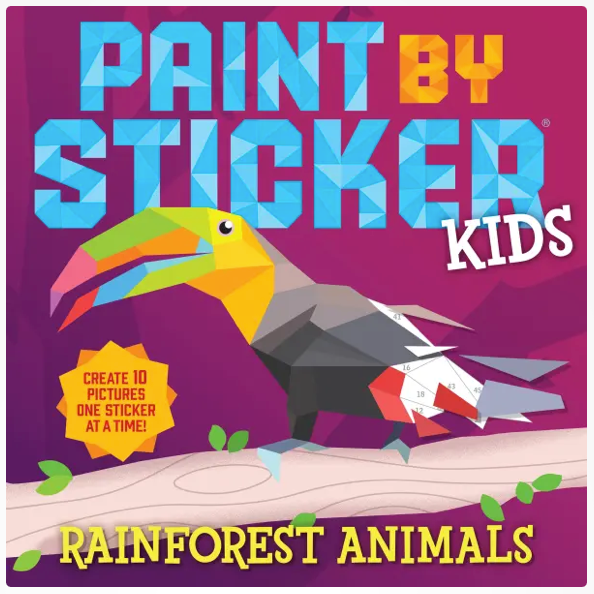 Paint by Sticker Kids Rainforest Animals