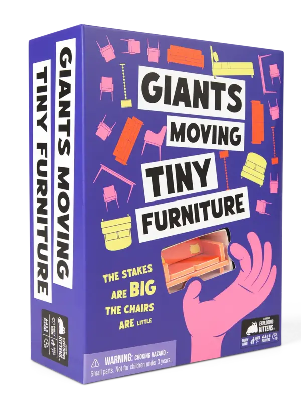 Exploding Kittens Giants Moving Tiny Furniture