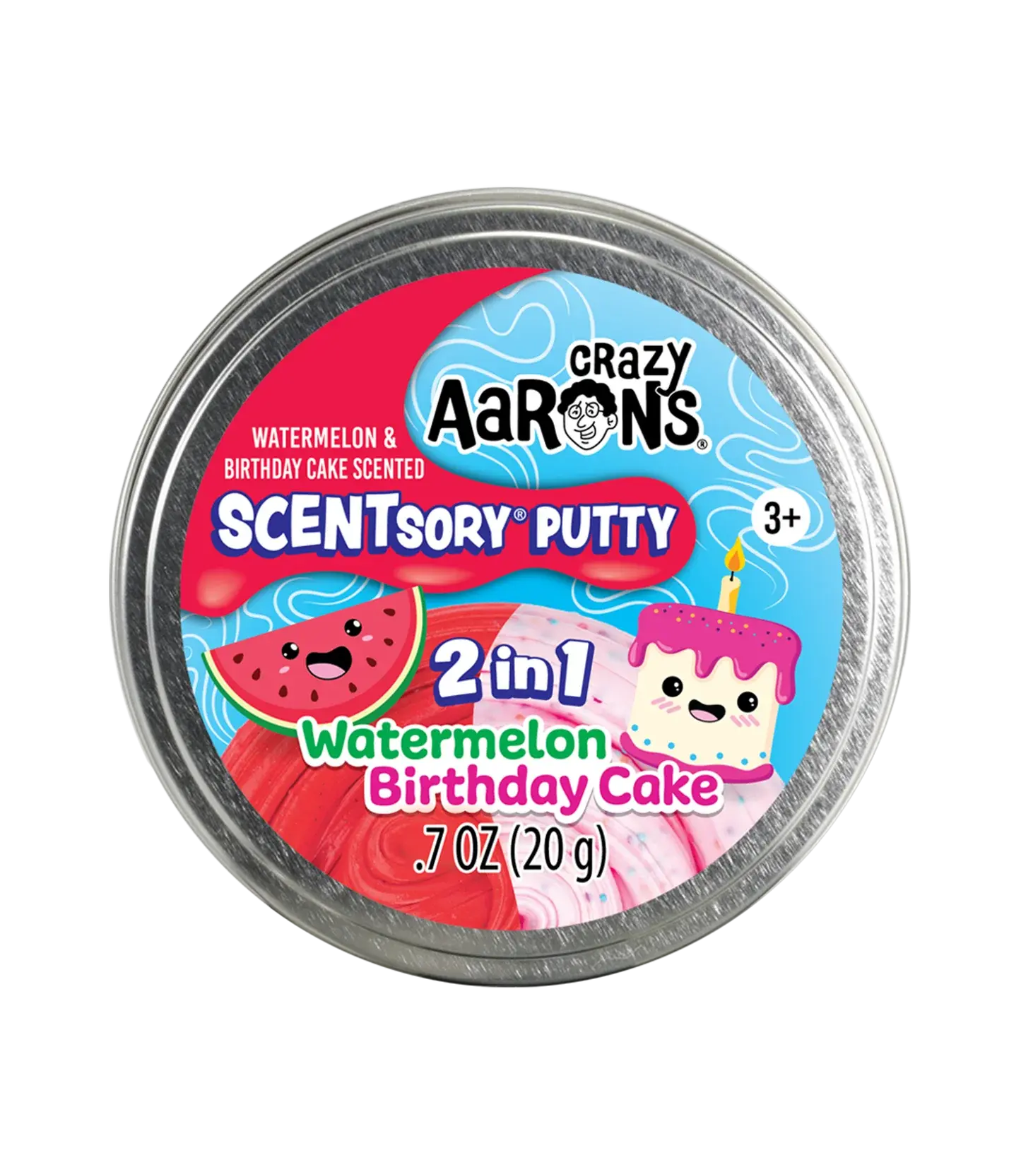 Crazy Aaron's Scentsory Putty Mash-Ups Watermelon Birthday Cake