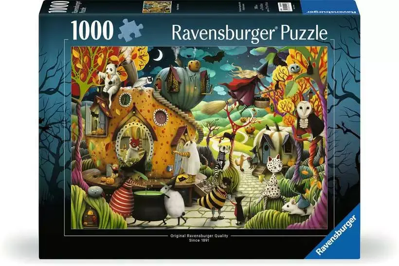 Happy Halloween 1000pc Puzzle by Demelsa Haughton