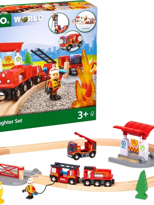 Brio Brio Rescue Firefighter Train Set