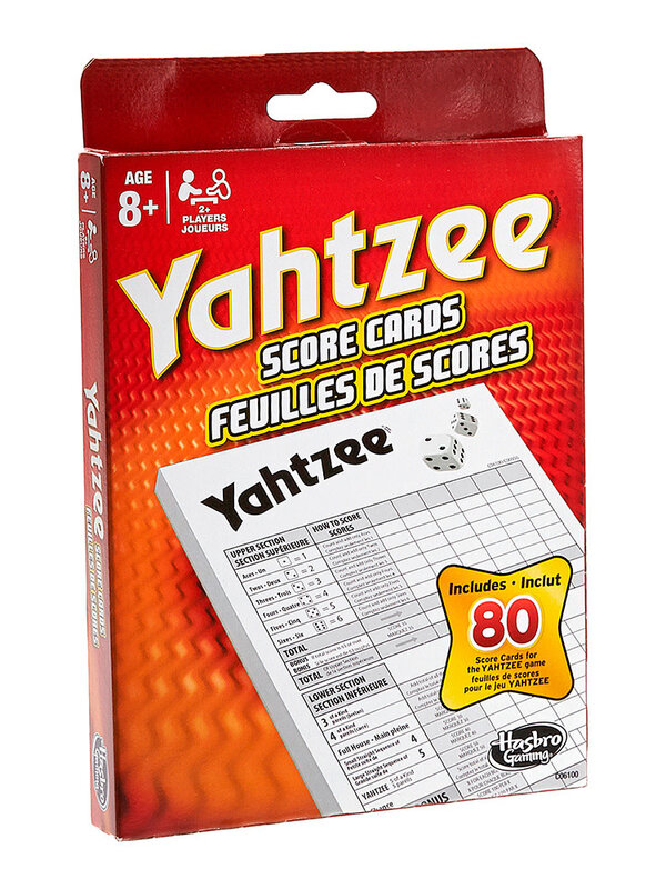 Hasbro Yahtzee Score Cards