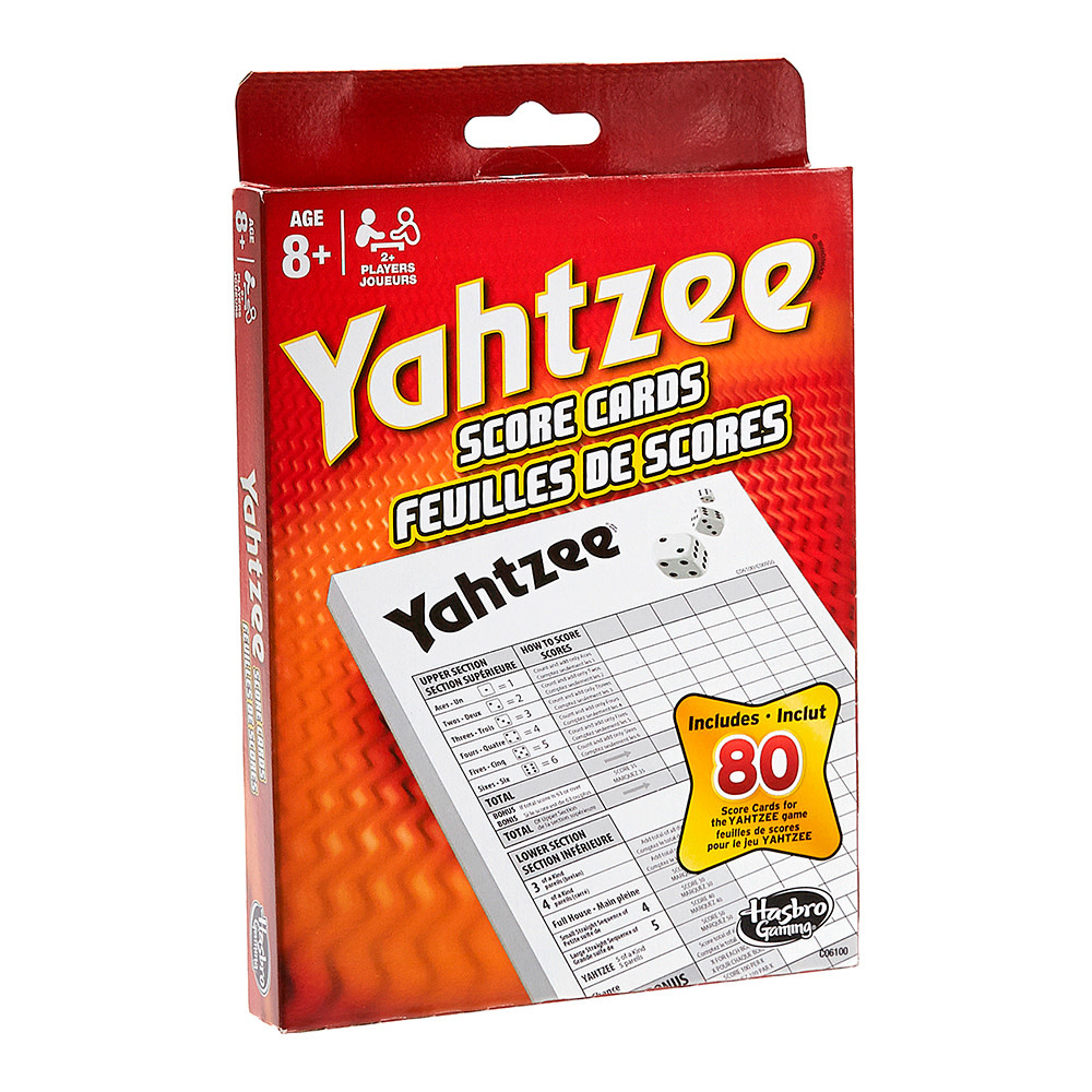 Yahtzee Score Cards
