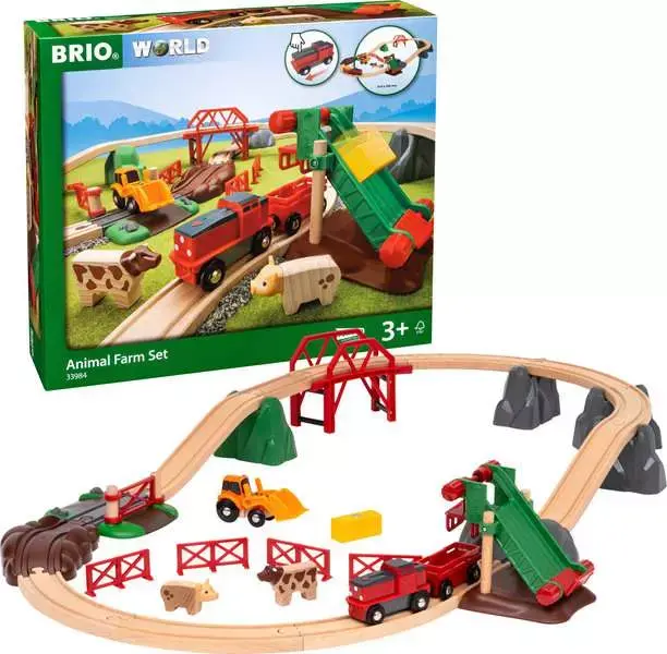 BRIO Animal Farm Train Set