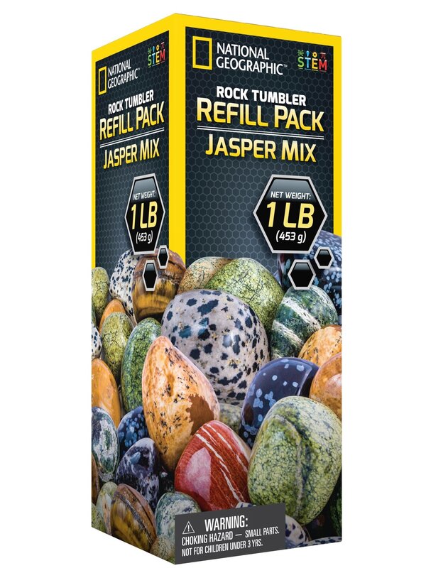 National Geographic Rock Tumbler Refill Pack - Jasper Mix