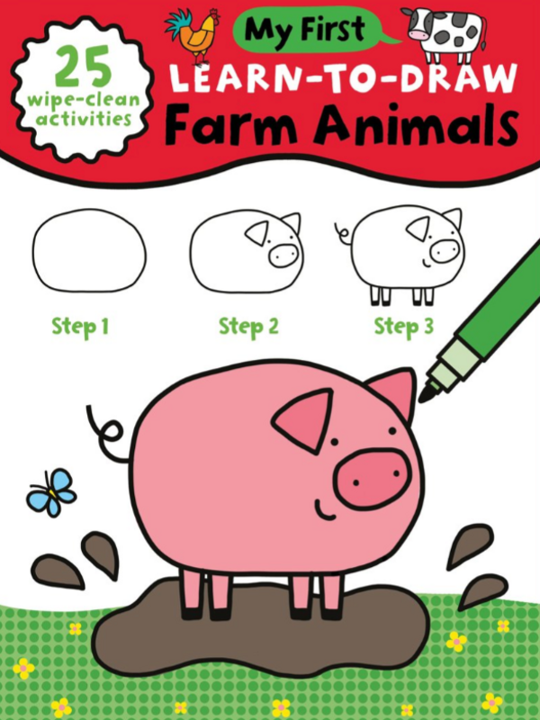 source books Learn To Draw Farm Animals