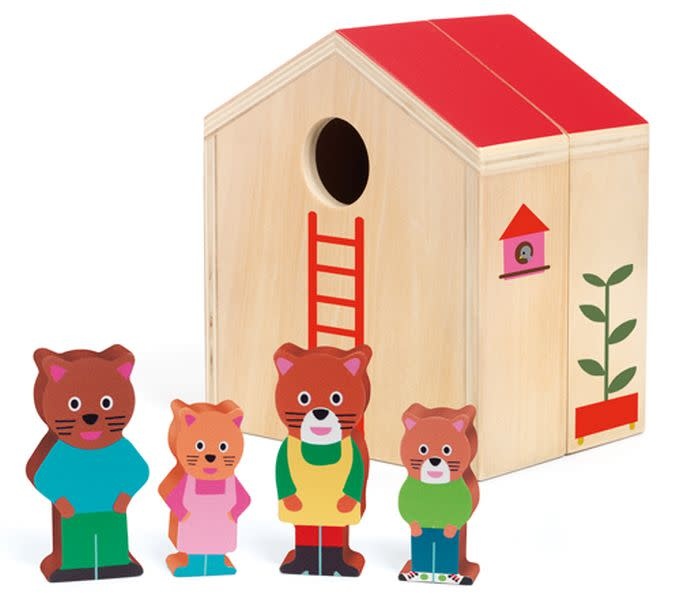 Djeco Little Wooden Fold-Out House