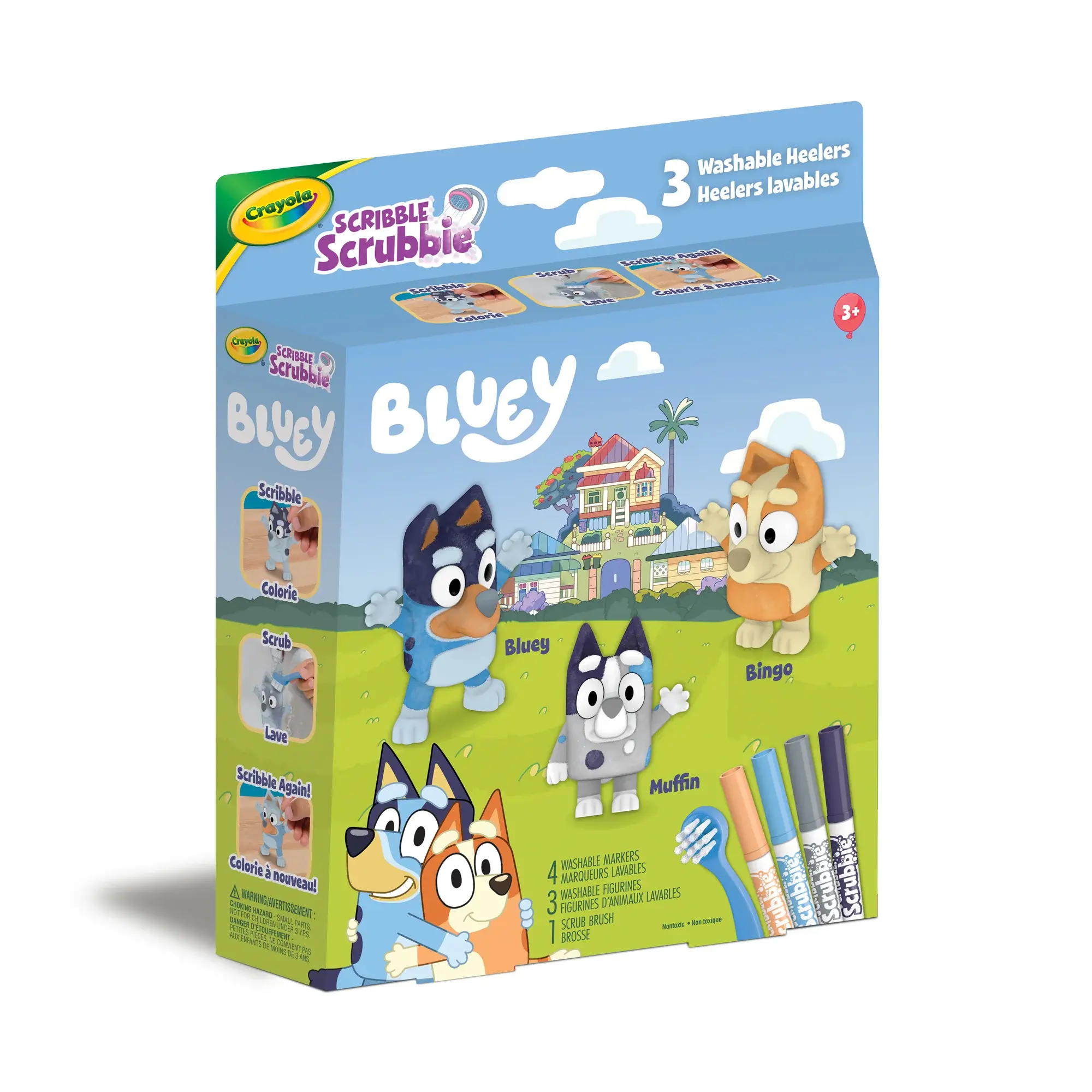 Crayola BLUEY Scribble Scrubie 3pc