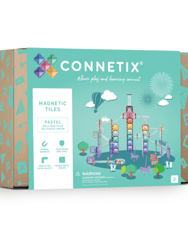 Connetix Pastel Ball Run Pack 106 PC