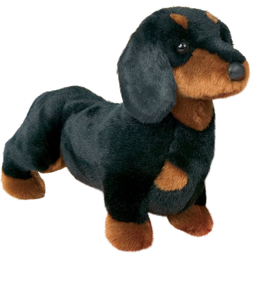 Spats Blk/Tan Dachshund Plush