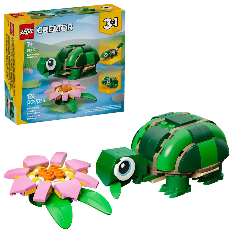 LEGO® 31377 Turtle with a Water Lily Flower