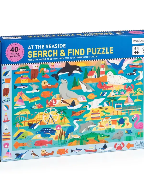 Mudpuppy At The Seaside Search & Find 64pc Puzzle