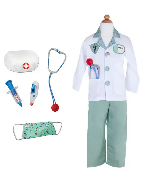 Great Pretenders Green Doctor Costumer ages 3-4