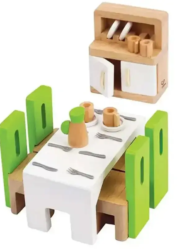 Hape Dollhouse Furniture: Dining Room