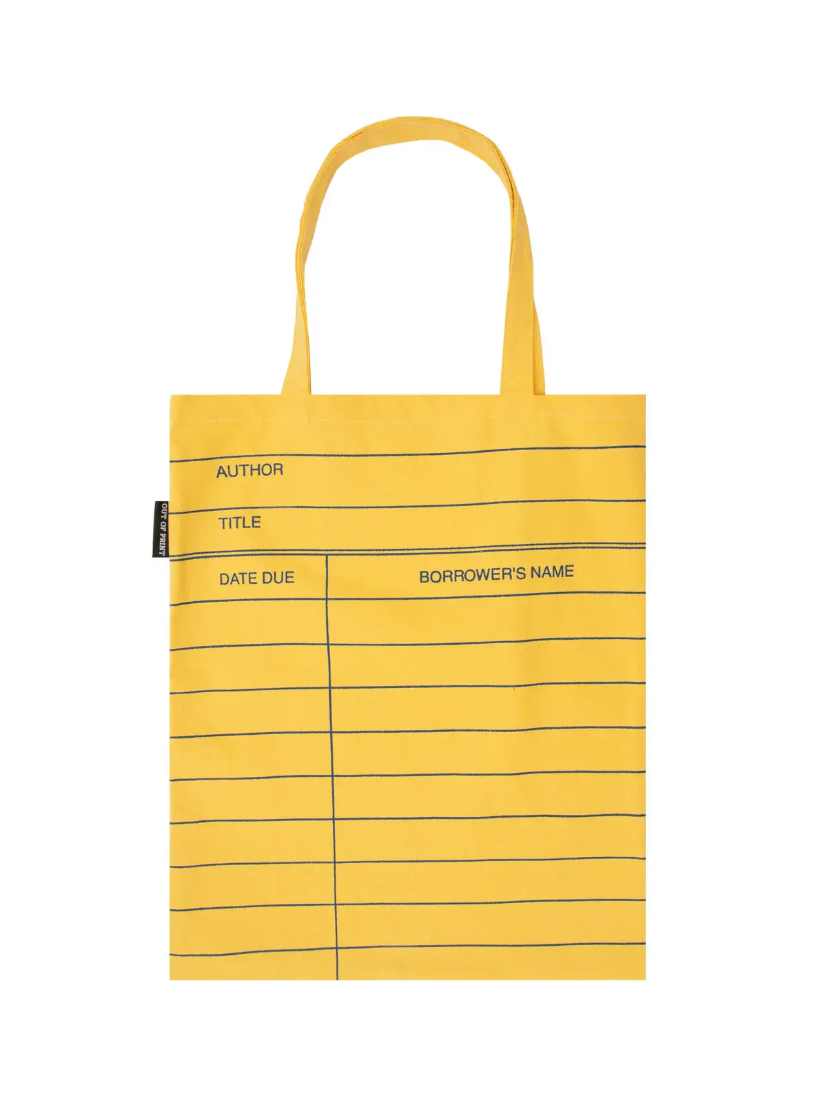 Library Card (Yellow) Tote Bag