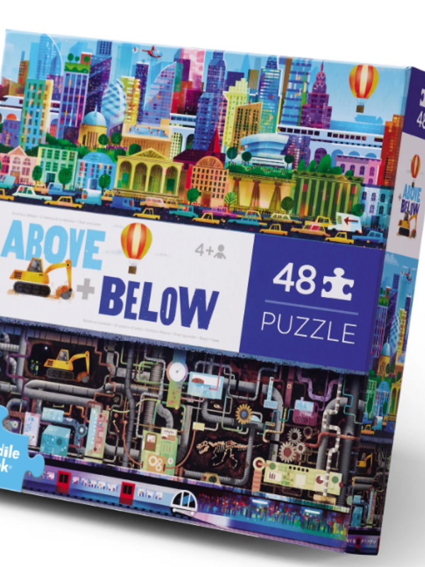 Crocodile Creek Above + Below Big City 48pc Puzzle