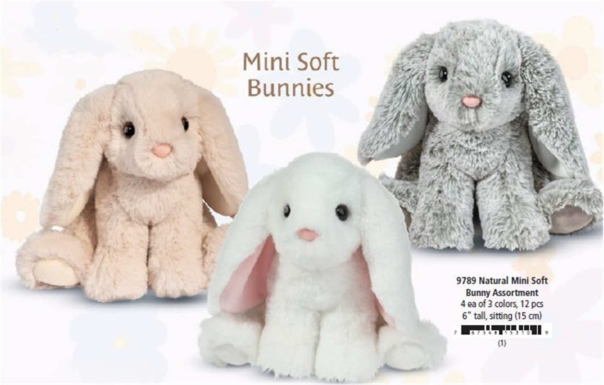 Mini Soft Bunny - Assorted Natural Colours