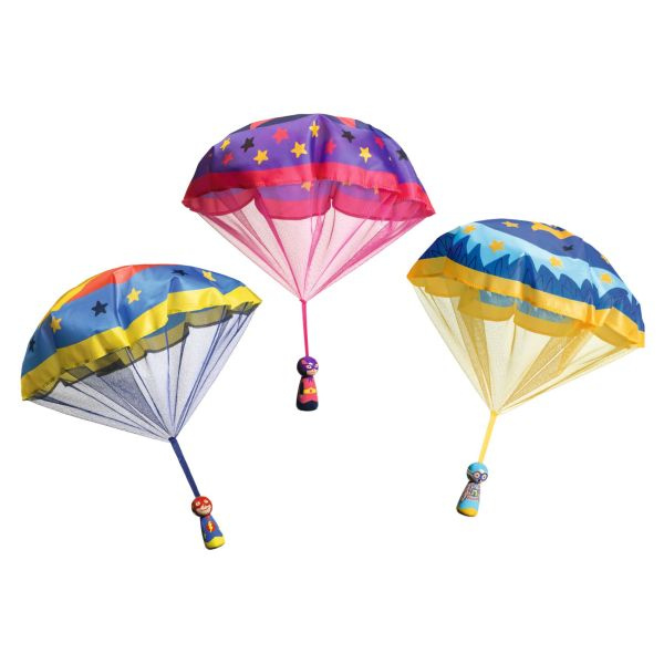 Flying Heroes Wooden Parachutist