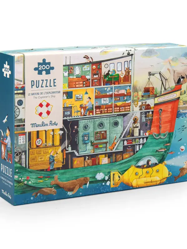Moulin Roty The Explorer's Ship 200pc Puzzle