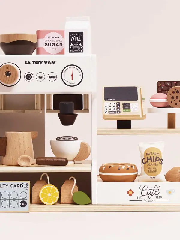 Le Toy Van Tabletop Wooden Barista Cafe Shop