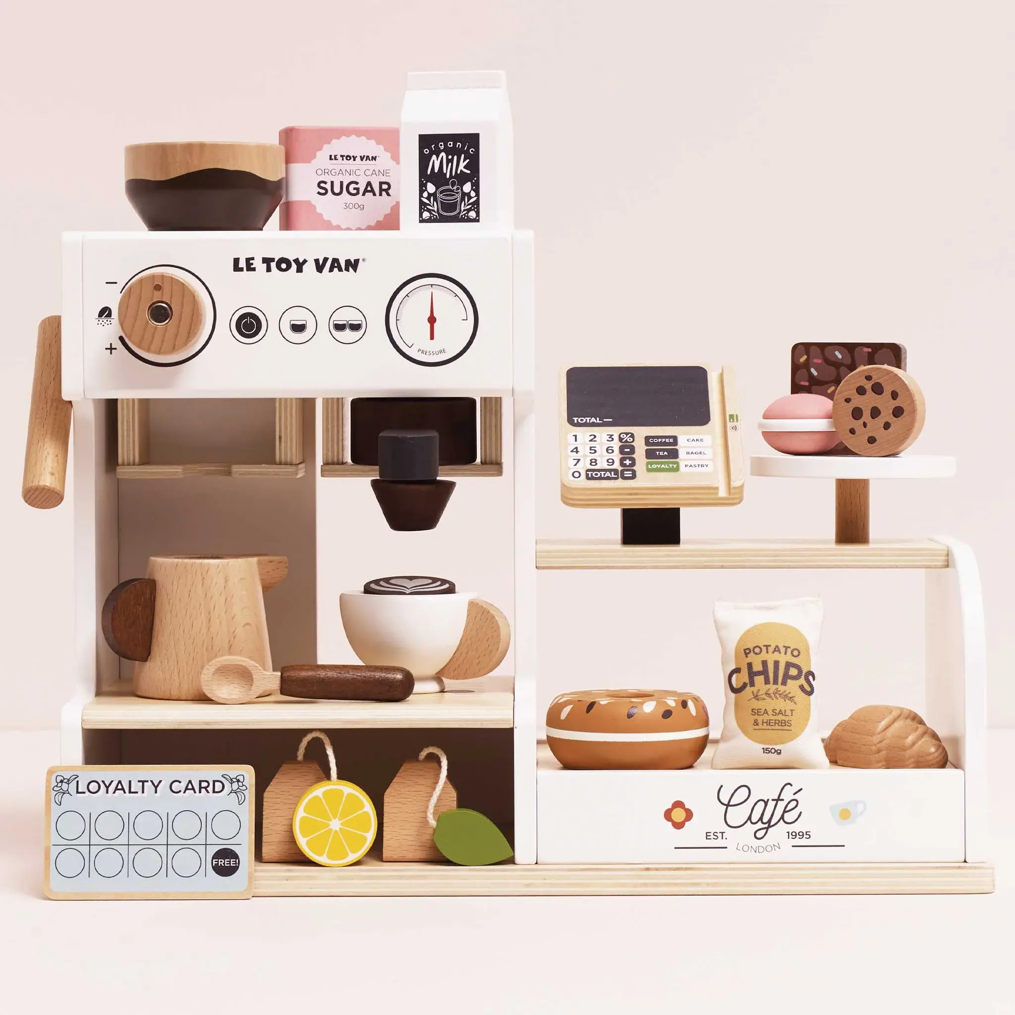 Tabletop Wooden Barista Cafe Shop