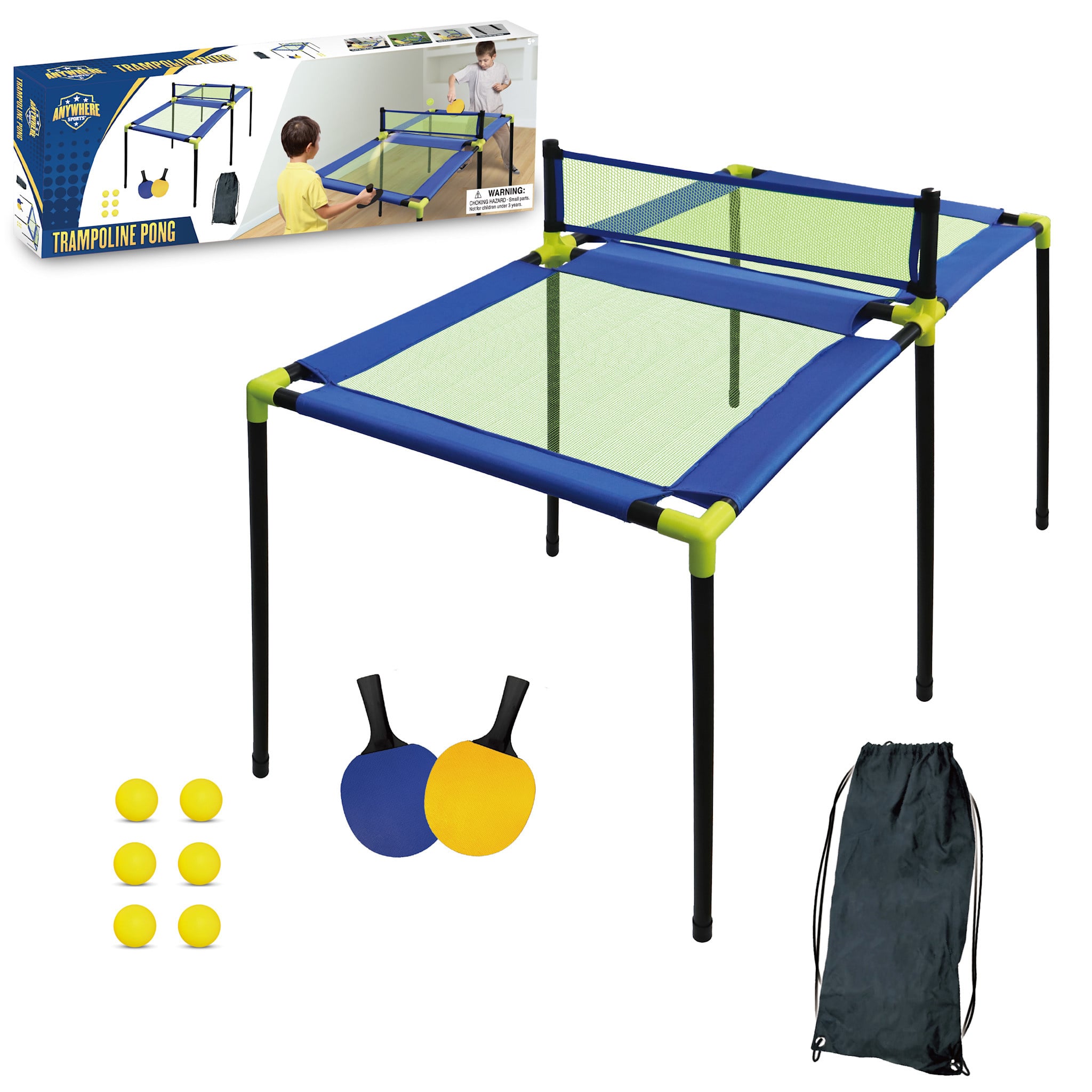 Trampoline Pong Table Tennis Set