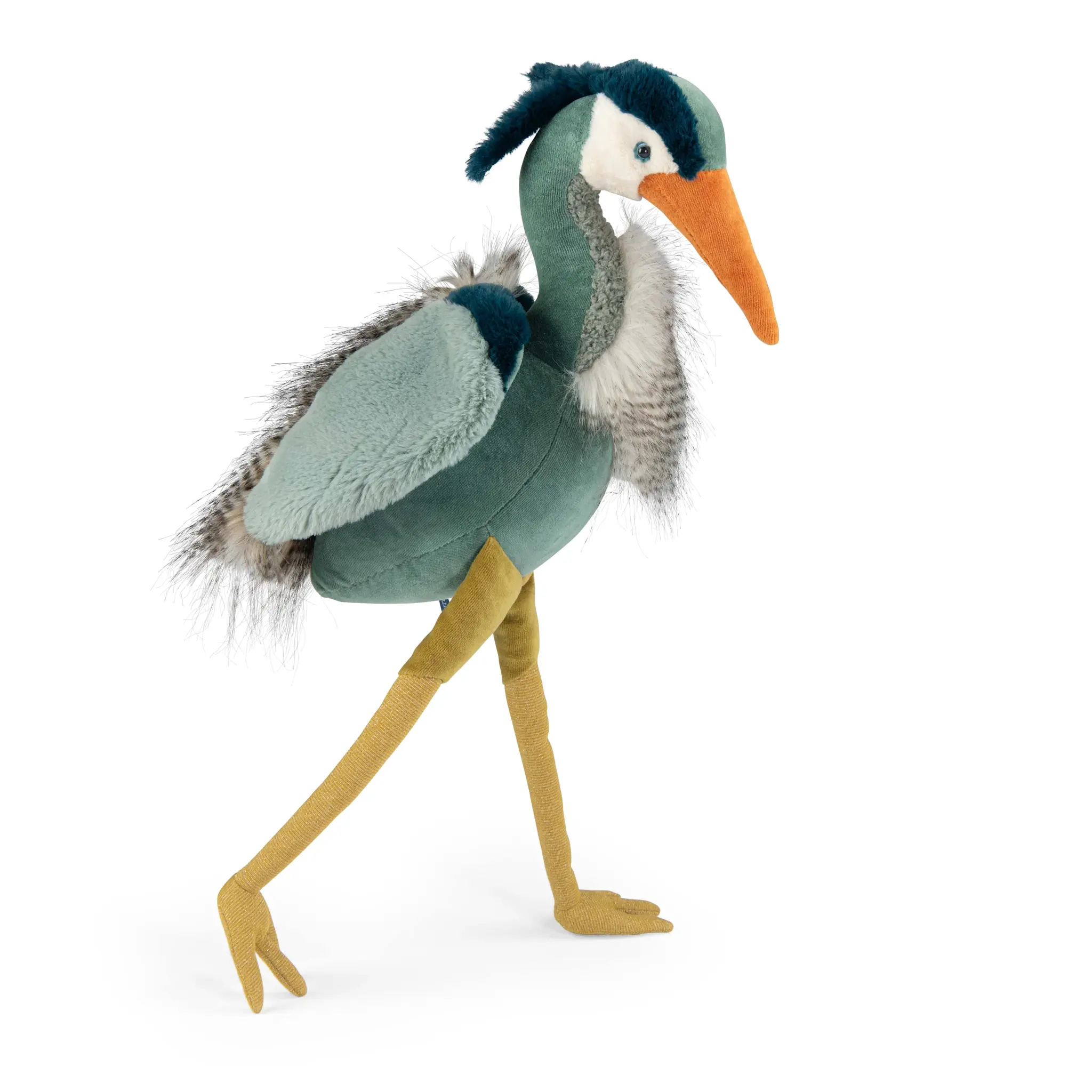 Tout Autour du Monde Heron Soft Toy