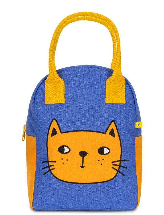 fluf Zipper Lunch Bag kitty