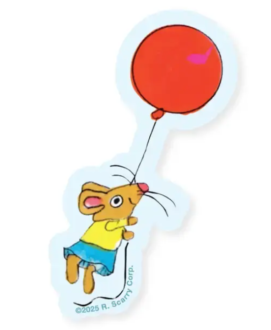 Richard Scarry® Mouse Balloon Sticker
