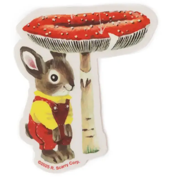 Richard Scarry® Nicholas Bunny Mushroom Sticker