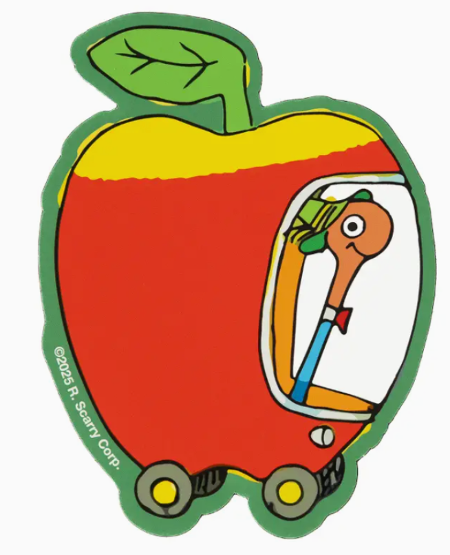Richard Scarry® Apple Car Sticker