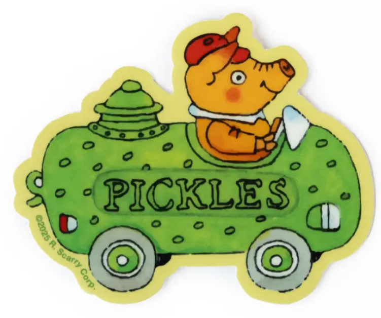 Richard Scarry® Pickle Car Sticker