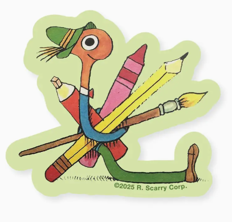 Richard Scarry® Lowly Art Sticker