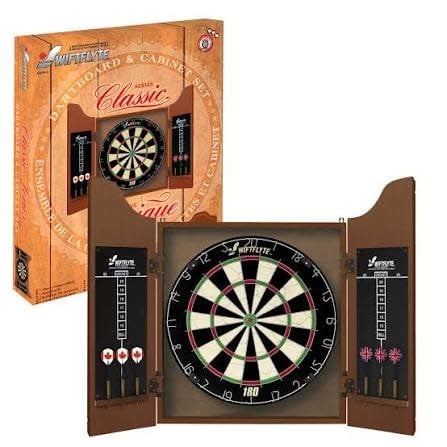 Cabinet set Swiftflyte Classic Brown C/W DB & darts