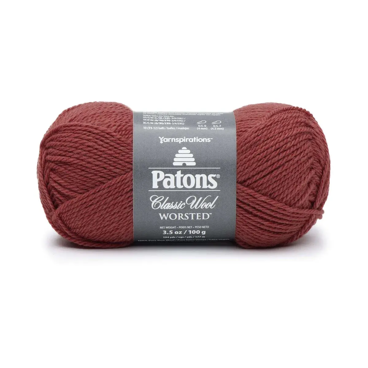 Patons Classic Wool Worsted-Scarlet/746