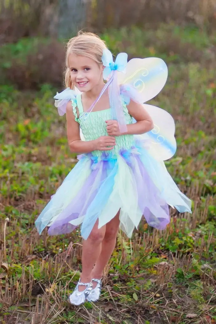 Butterfly Dress & Wings green/multi Ages 5-6