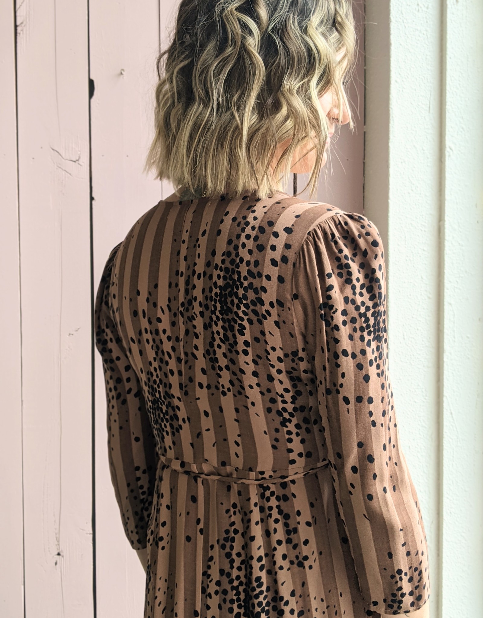 Saltwater Luxe Tahoe  Cheetah Wrap Dress