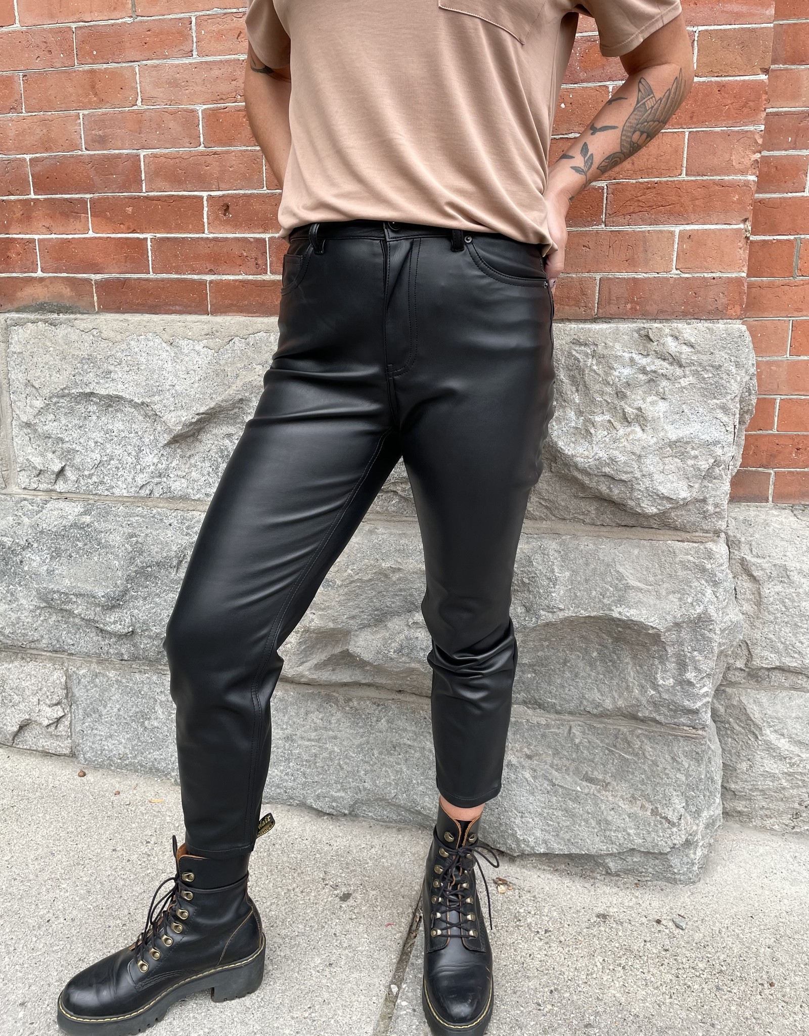 miljø fritid Tåre Vero Moda Brenda Faux Leather Pants - Scout Clothing