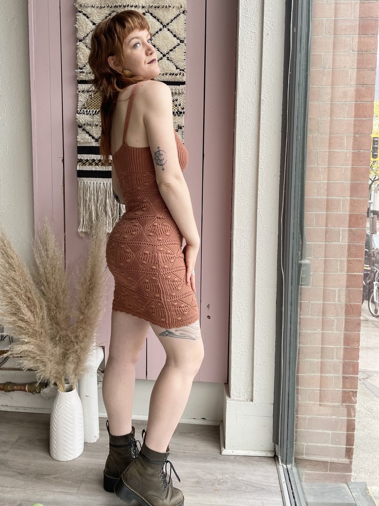 Heartloom Cecilia Knit Mini Dress - Cinnamon