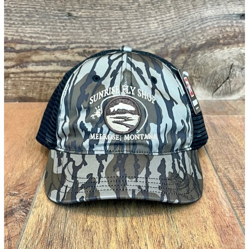 Richardson Sunrise Logo Hat | Printed Trucker | Mossy Oak