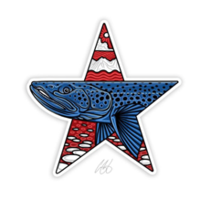 Underwood Star Brown Sticker